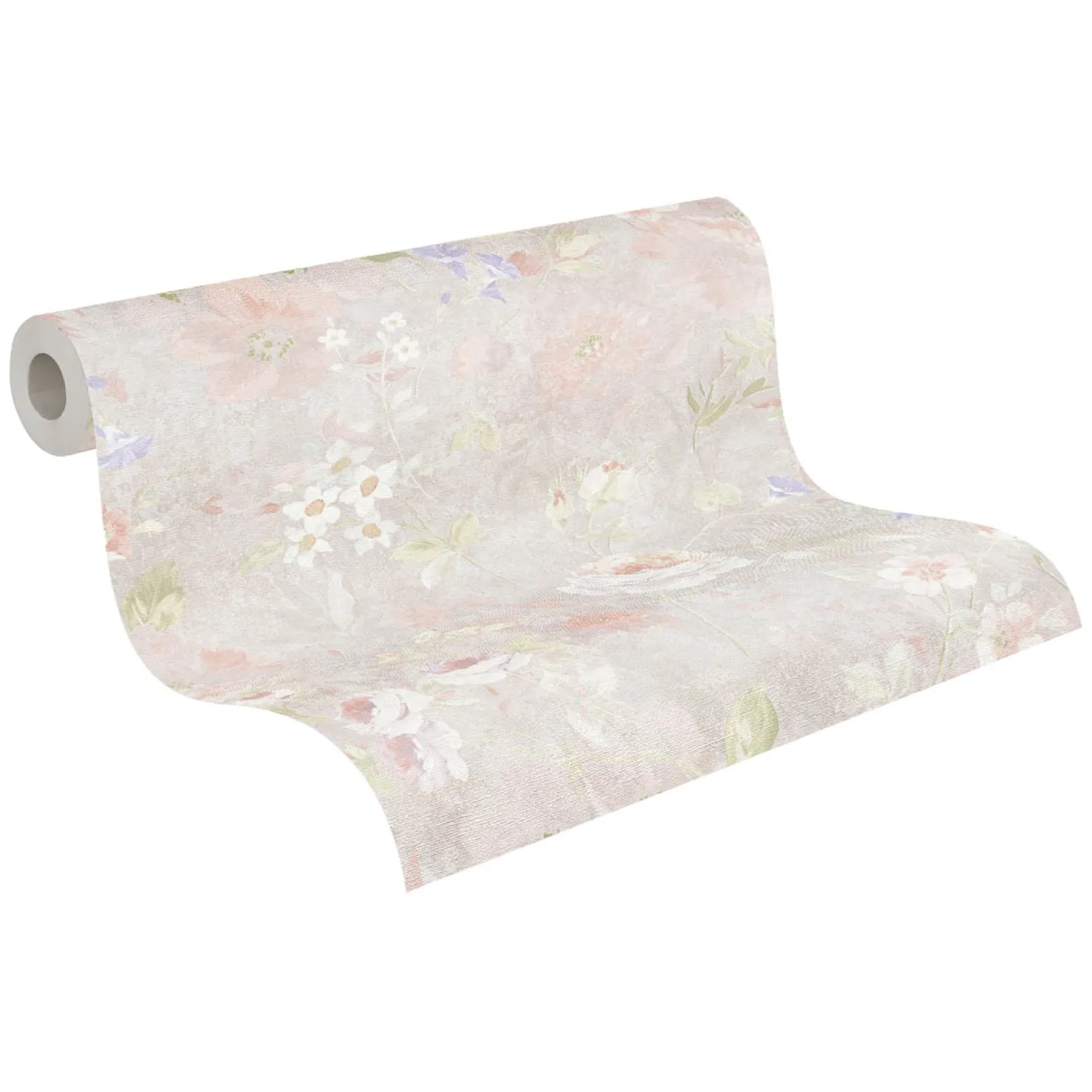 Vliestapete Floral Vintage Grau Weiß 38636-4