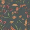 Vliestapete Floral Vintage Grün Orange 78211-2