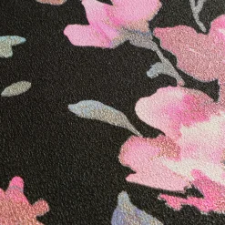 Vliestapete Floral Vintage Schwarz Rosa 79061-2