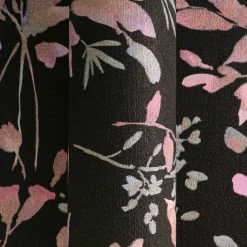 Vliestapete Floral Vintage Schwarz Rosa 79061-2