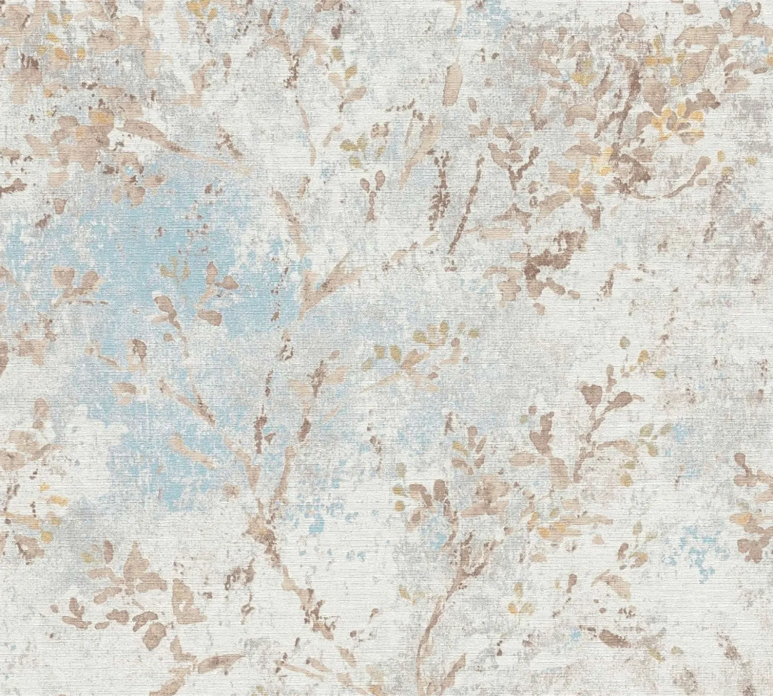 Vliestapete Floral Weiß Grau Beige Blau 39650-2