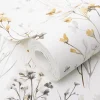 Vliestapete Floral Wildblumen Creme Grau Gelb 10561-20