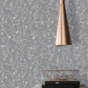Vliestapete Floral Wildblumen Grau Silber Metallic 39546-3