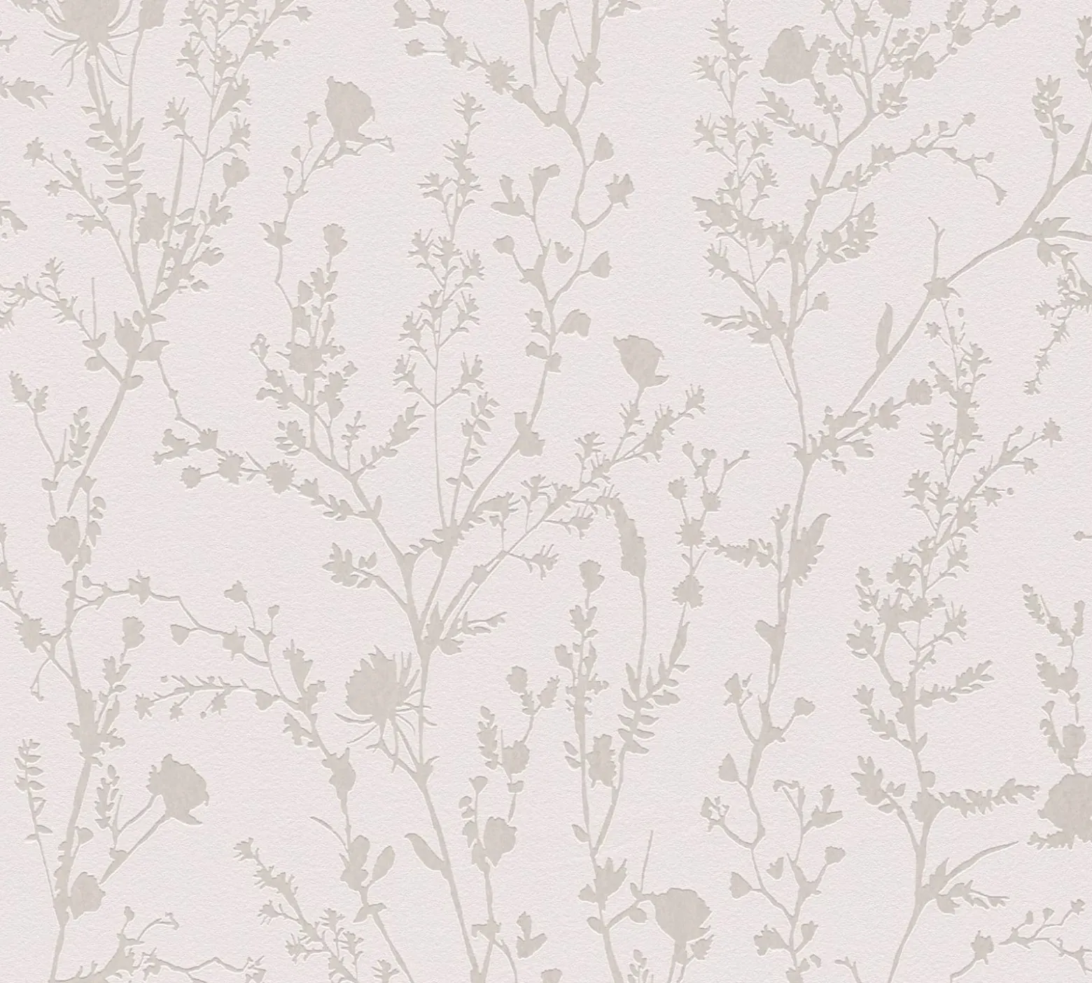 Vliestapete Floral Wildblumen Rosa Grau Metallic 39546-1