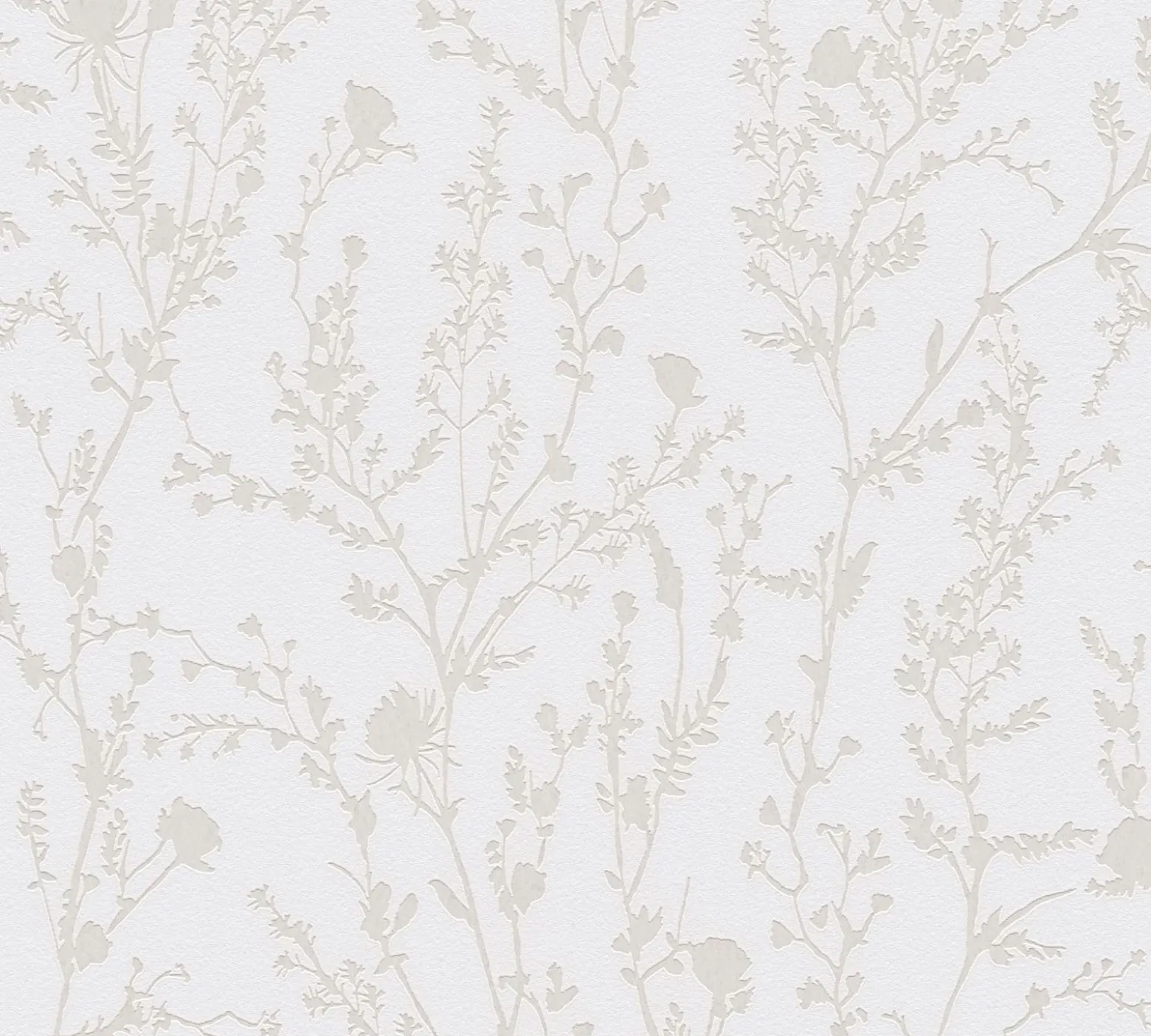 Vliestapete Floral Wildblumen Blau Grau Metallic 39546-2