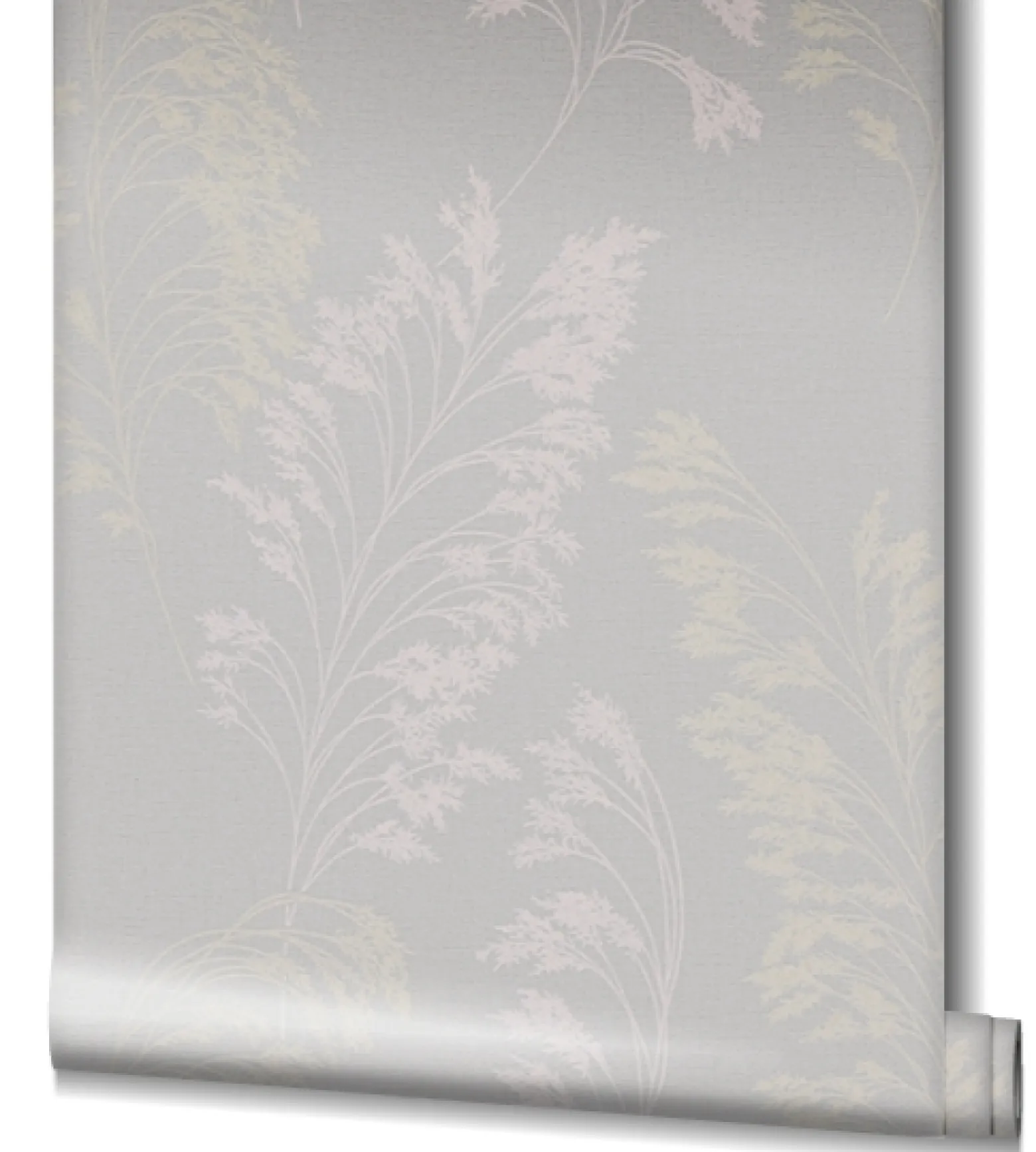 Vliestapete Floral Zweige Grau Gold Metallic 82343