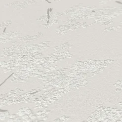 Vliestapete Floral Zweige Weiß Silber Metallic 39548-4