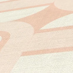 Vliestapete Formen Grafisch Rosa Creme 39536-5