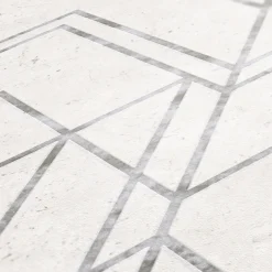 Vliestapete Geometrisch hellgrau silber Metallic 37869-1