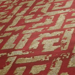Vliestapete Geometrisch Labyrinth rot gold 38695-4