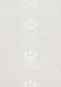 Vliestapete Glööckler Barock Krone weiß Metallic 54857
