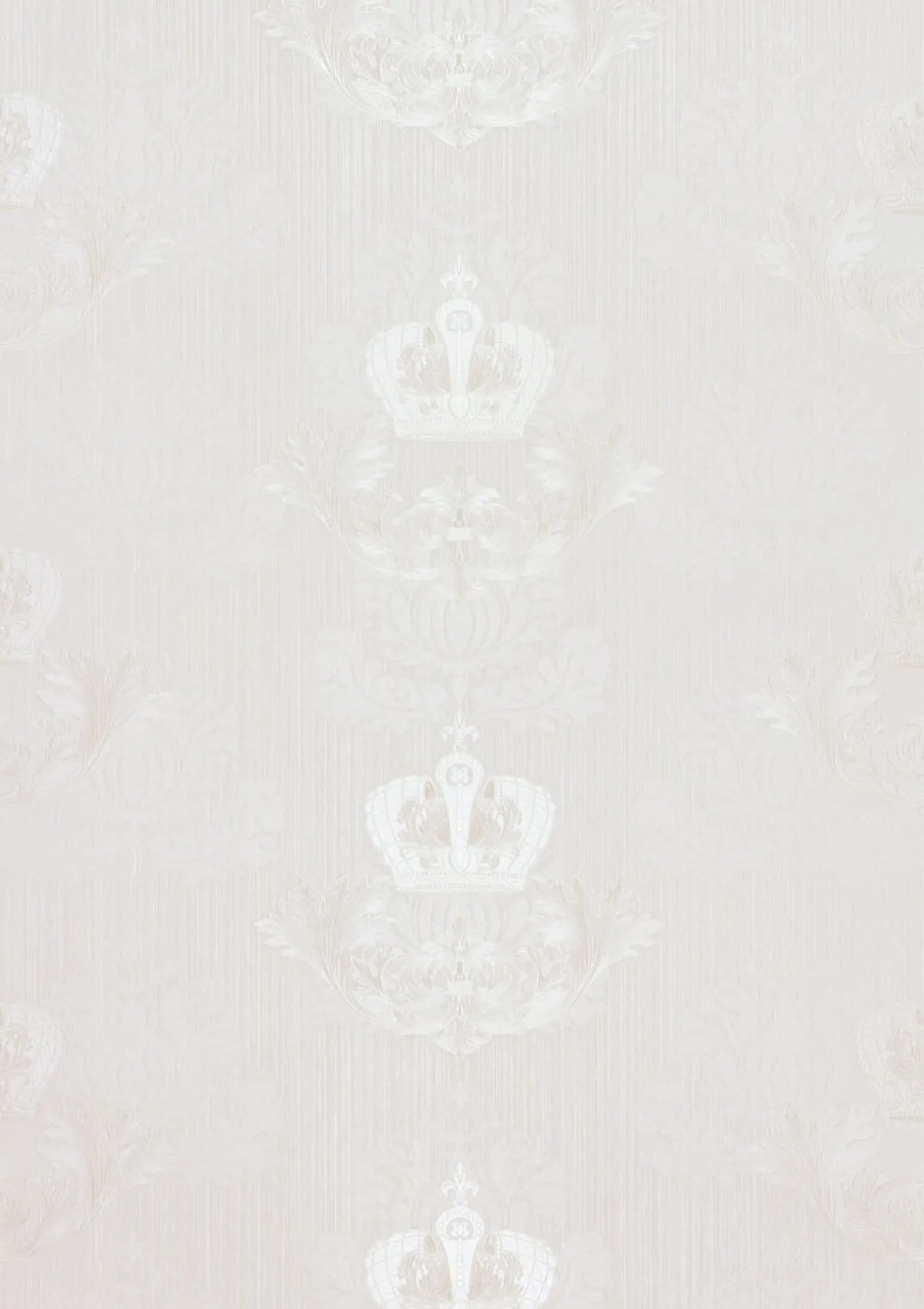 Vliestapete Glööckler Barock Krone weiß Metallic 54857