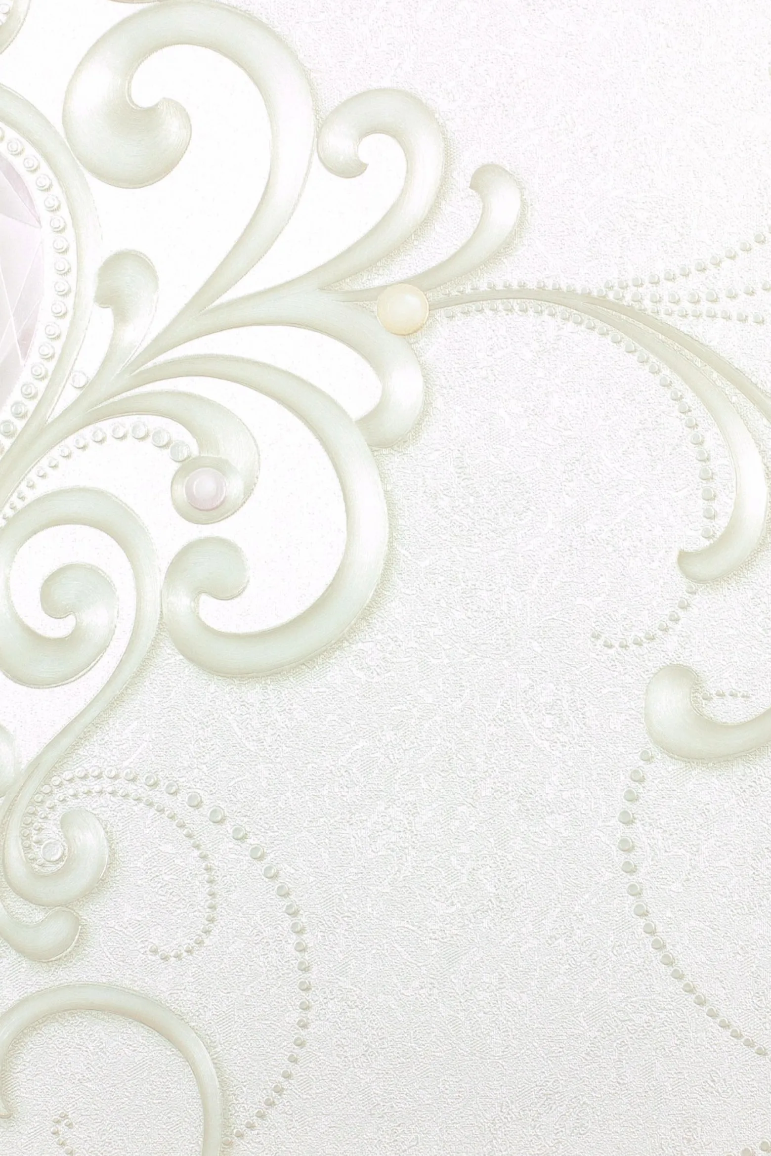 Vliestapete Glööckler Diamant creme Metallic 54430