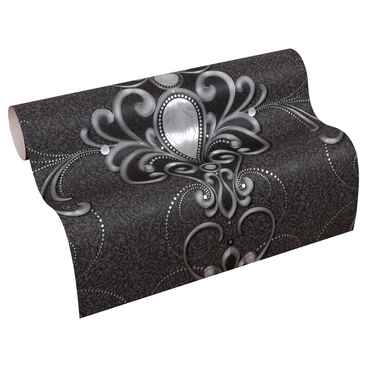 Vliestapete Glööckler Diamant Ornament anthrazit 54853