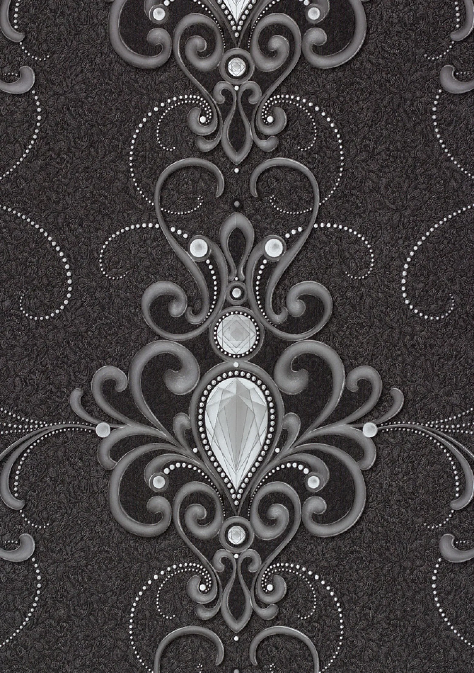 Vliestapete Glööckler Diamant Ornament anthrazit 54853