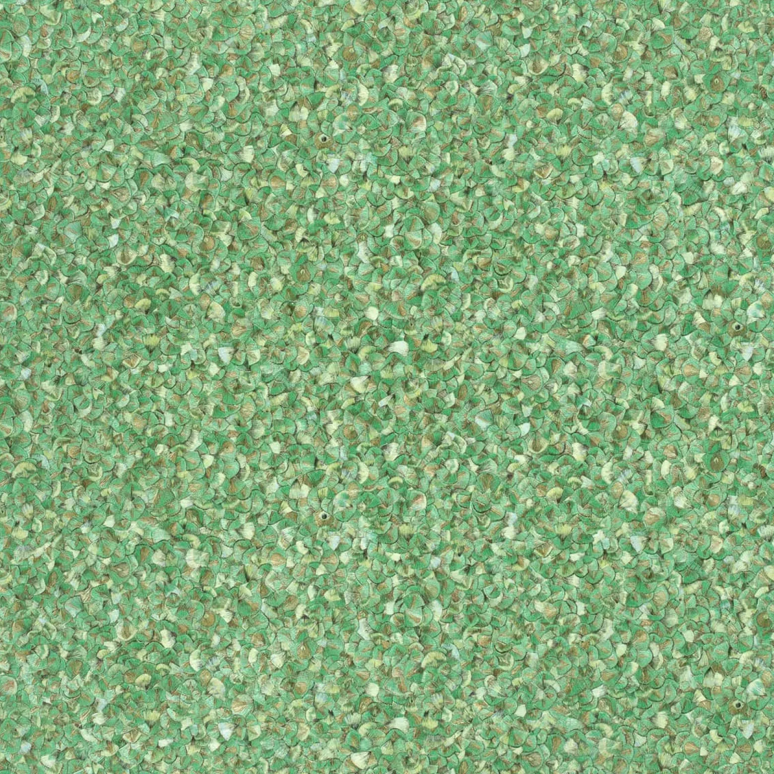 Vliestapete Glööckler Federn grün Metallic 52559