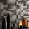 Vliestapete Grafik Abstrakt Schwarz Grau Metallic 79197-5