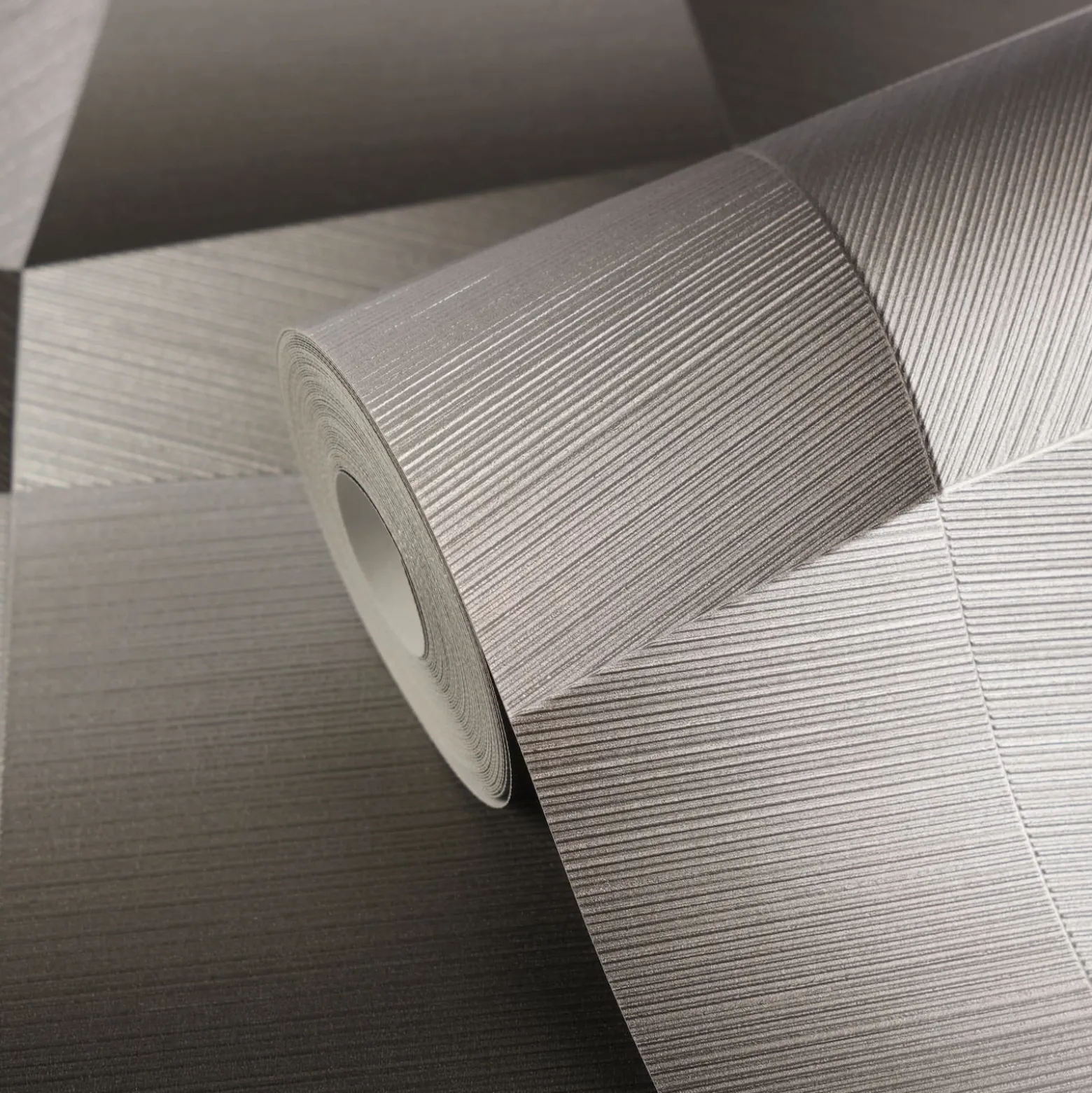 Vliestapete Grafik Abstrakt Schwarz Grau Metallic 79197-5