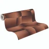 Vliestapete Grafik Abstrakt Braun Bronze Metallic 79197-1