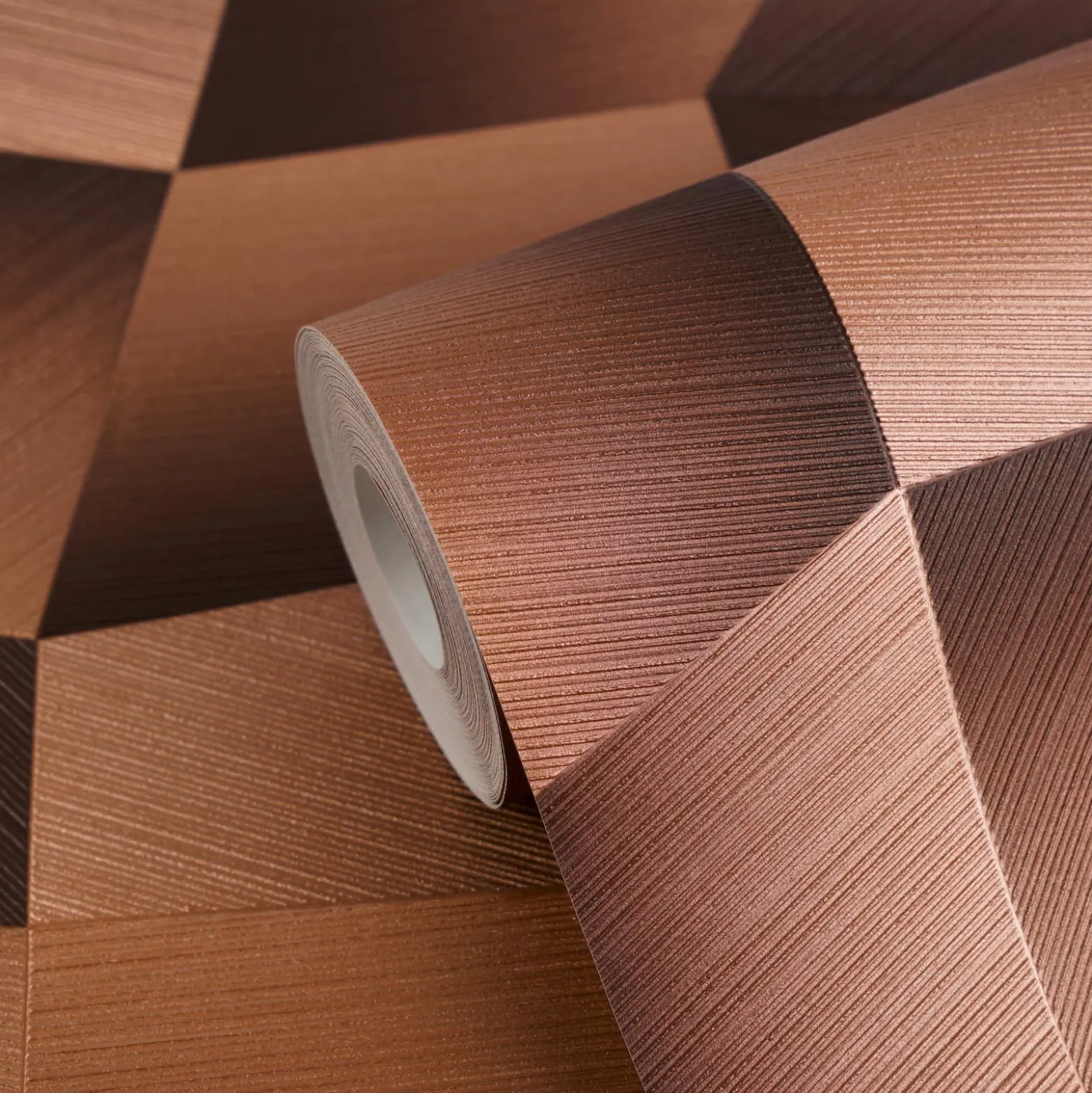 Vliestapete Grafik Abstrakt Braun Bronze Metallic 79197-1