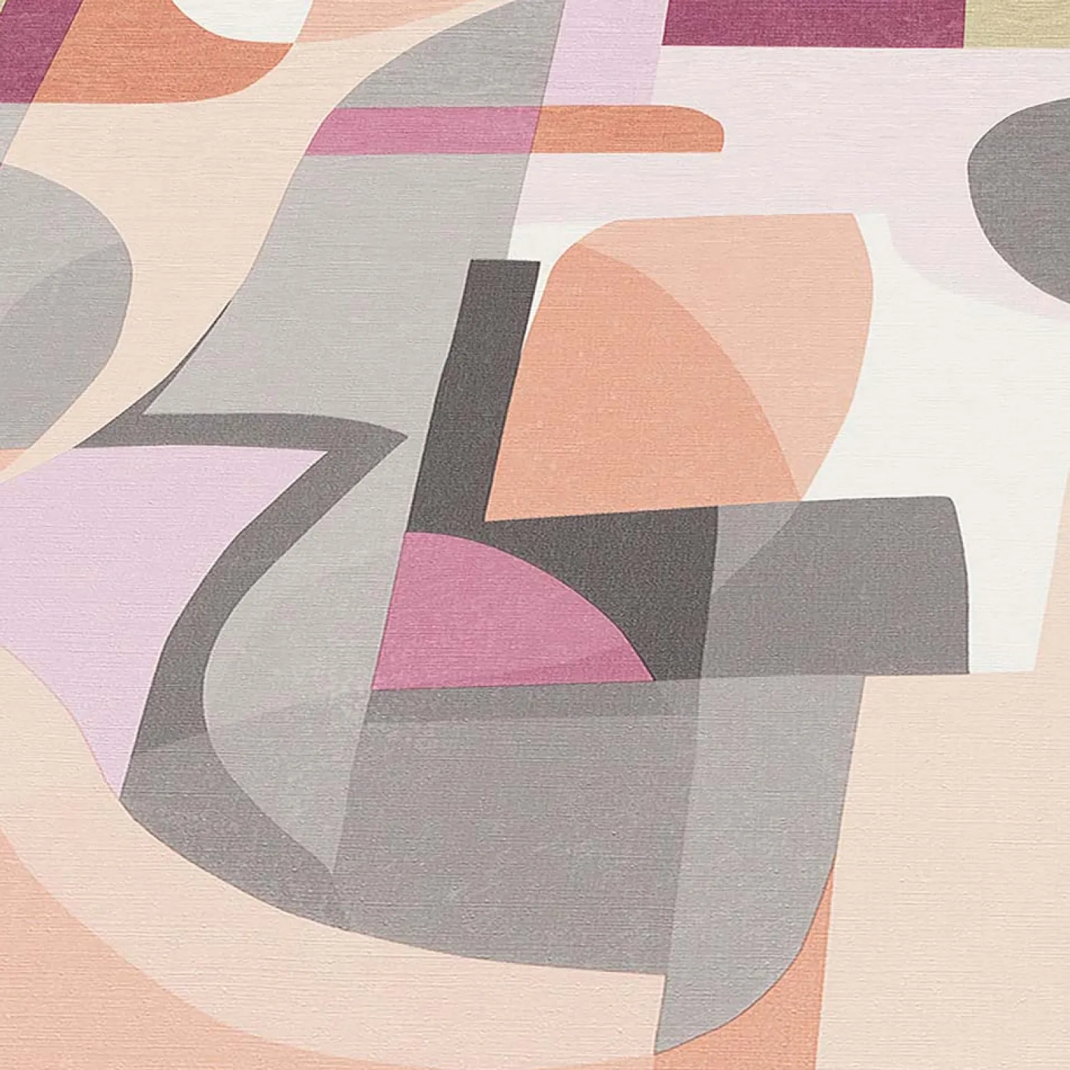 Vliestapete Grafik Abstrakt Orange Rosa Grau 10432-06