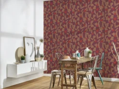 Vliestapete Grafik Abstrakt Rot Braun Orange 39093-1