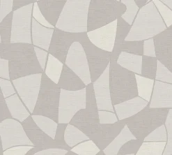 Vliestapete Grafik Abstrakt Grau Cremeweiß 39093-3