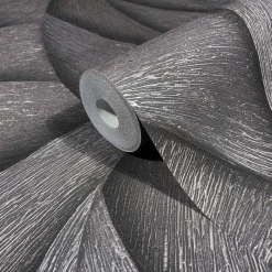 Vliestapete Grafik Abstrakt Grau Silber Metallic 35505