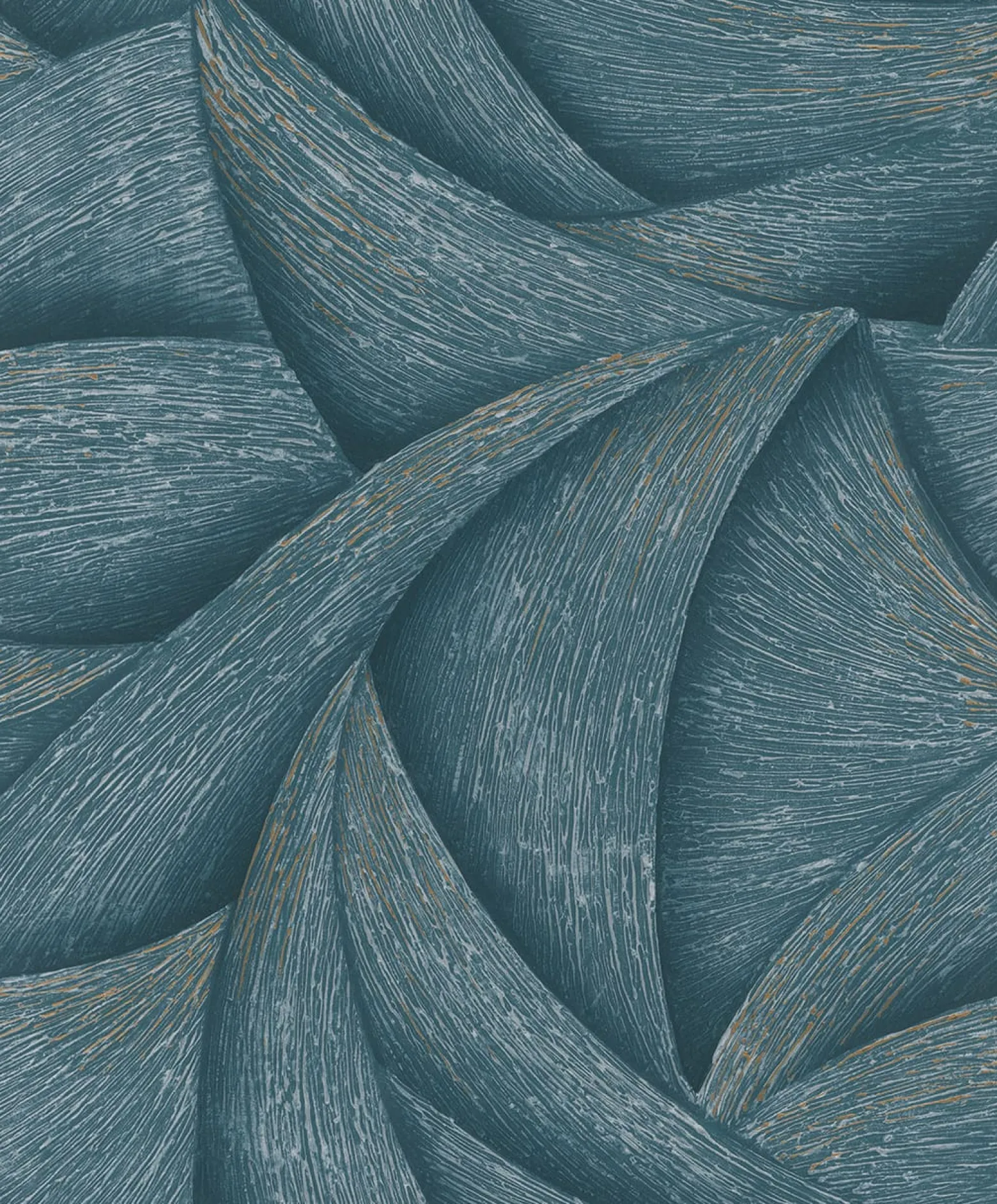 Vliestapete Grafik Abstrakt Blau Silber Metallic 35507