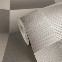 Vliestapete Grafik Abstrakt Grau Silber Metallic 79197-2
