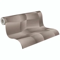 Vliestapete Grafik Abstrakt Grau Silber Metallic 79197-2