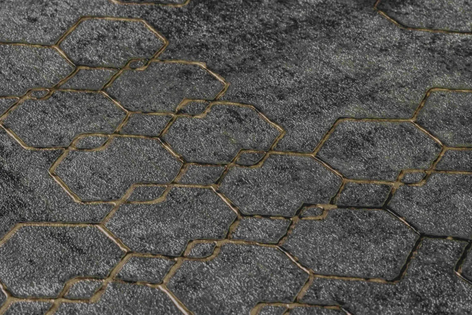 Vliestapete Grafik anthrazit schwarz gold Glanz 37424-6