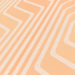 Vliestapete Grafik Art Deco Beige Orange 39532-3