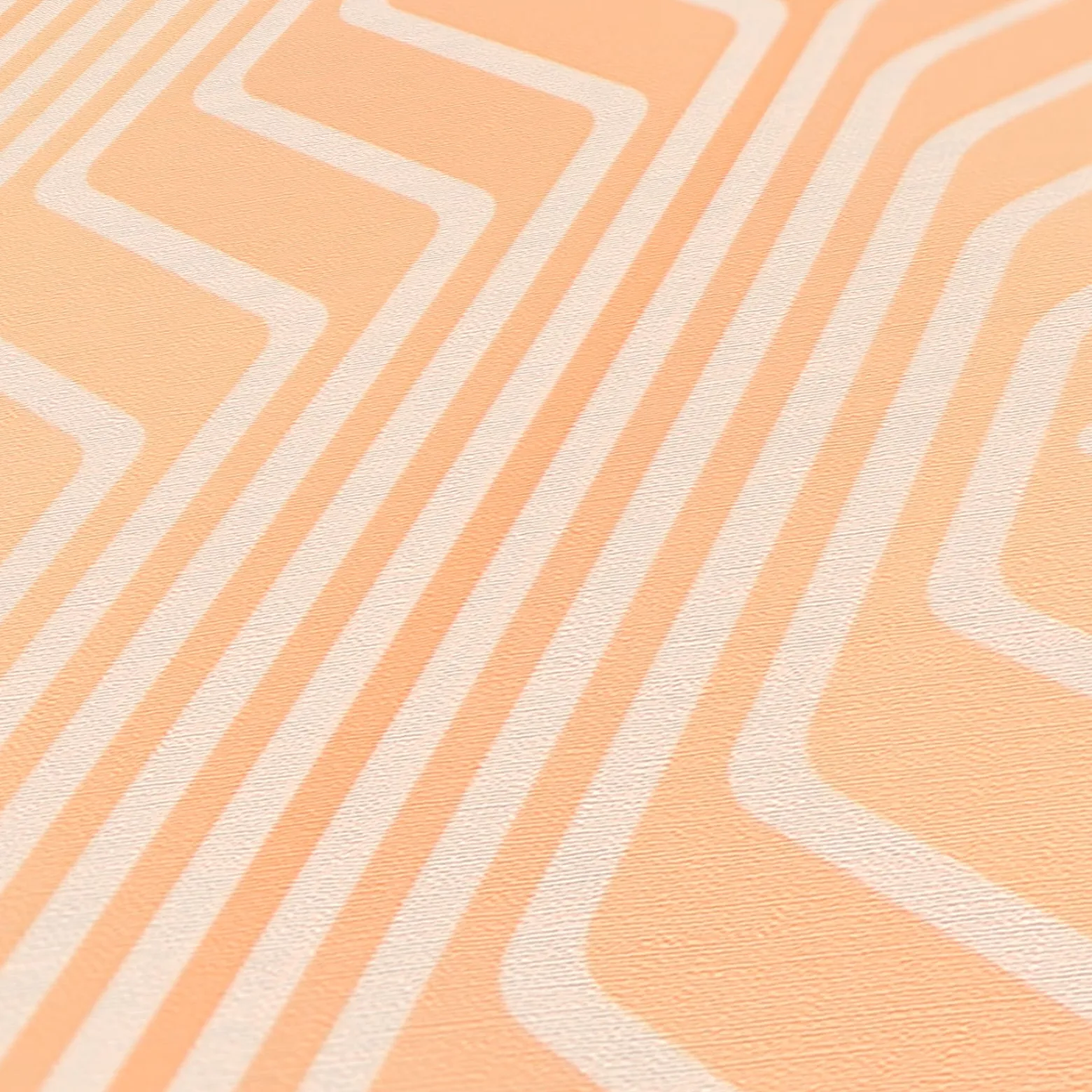 Vliestapete Grafik Art Deco Beige Orange 39532-3