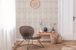 Vliestapete Grafik Art Deco Beige Weiß 39532-4