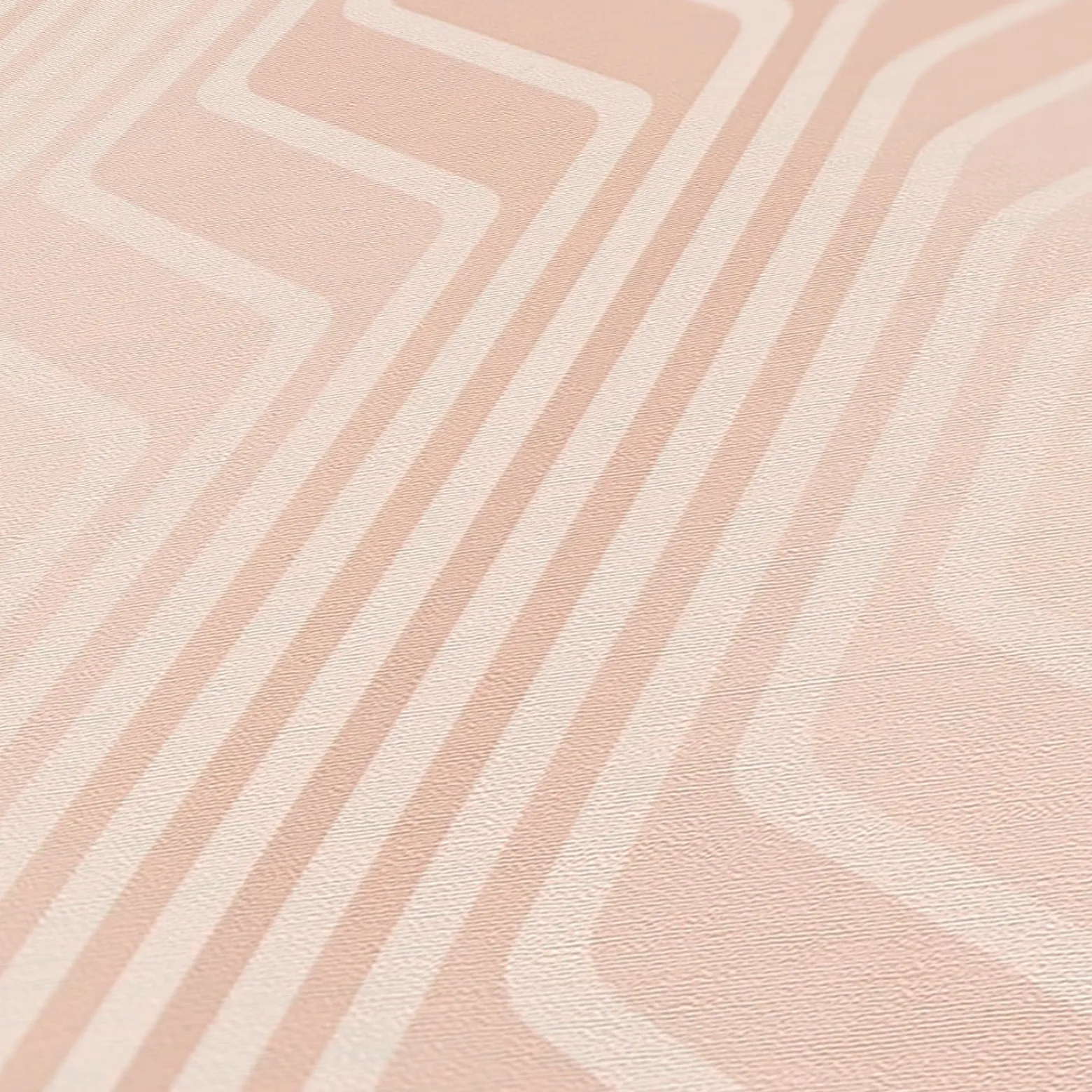 Vliestapete Grafik Art Deco Rosa Creme 39532-5