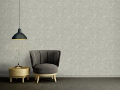 Vliestapete Grafik Beige Grün Silber Metallic 39656-4