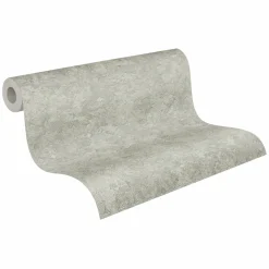 Vliestapete Grafik Beige Grün Silber Metallic 39656-4