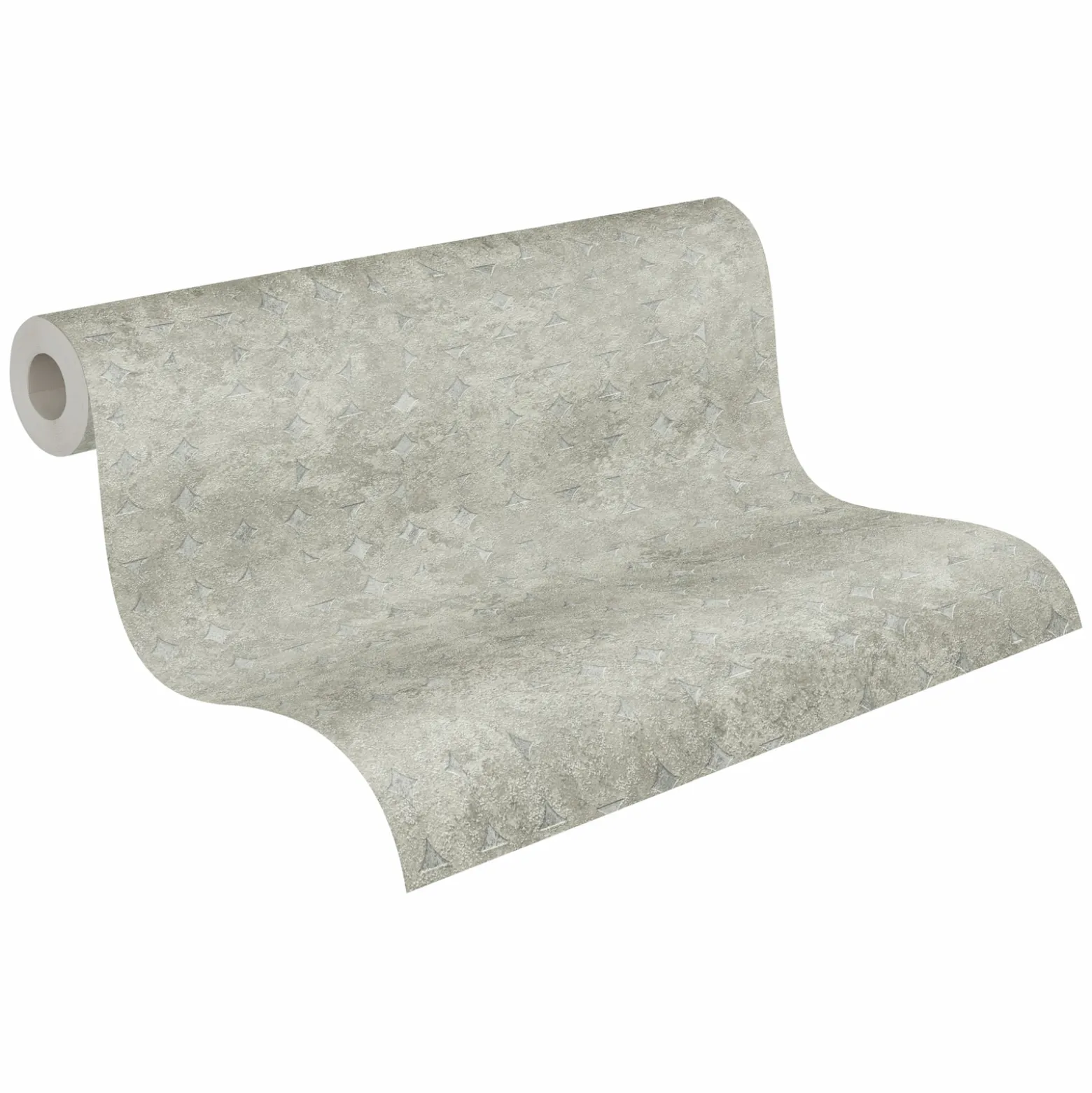 Vliestapete Grafik Beige Grün Silber Metallic 39656-4