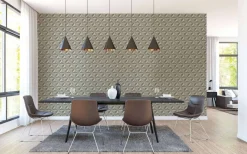 Vliestapete Grafik Beton Optik 3D Grau 39700-1
