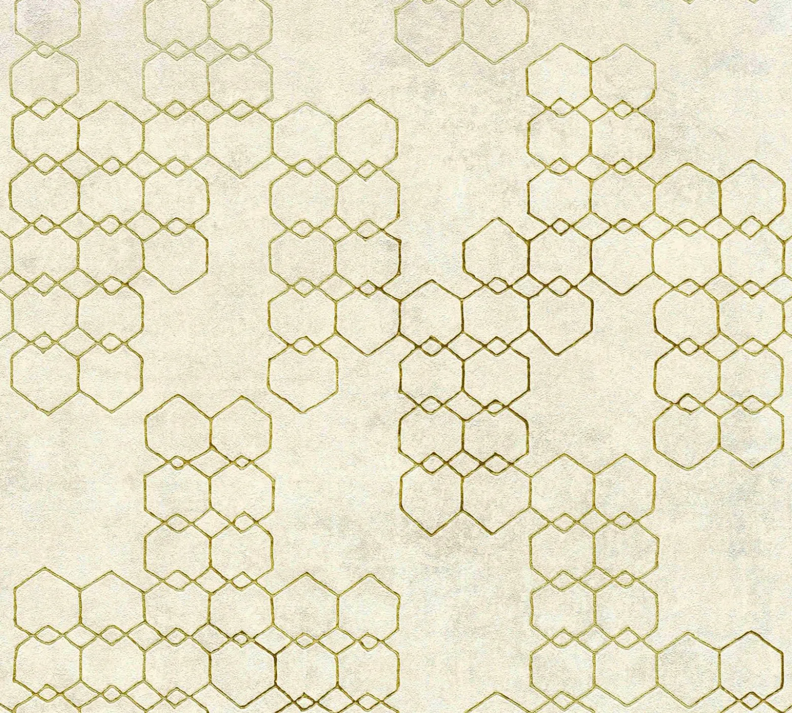 Vliestapete Grafik cremebeige grau gold Glanz 37424-2