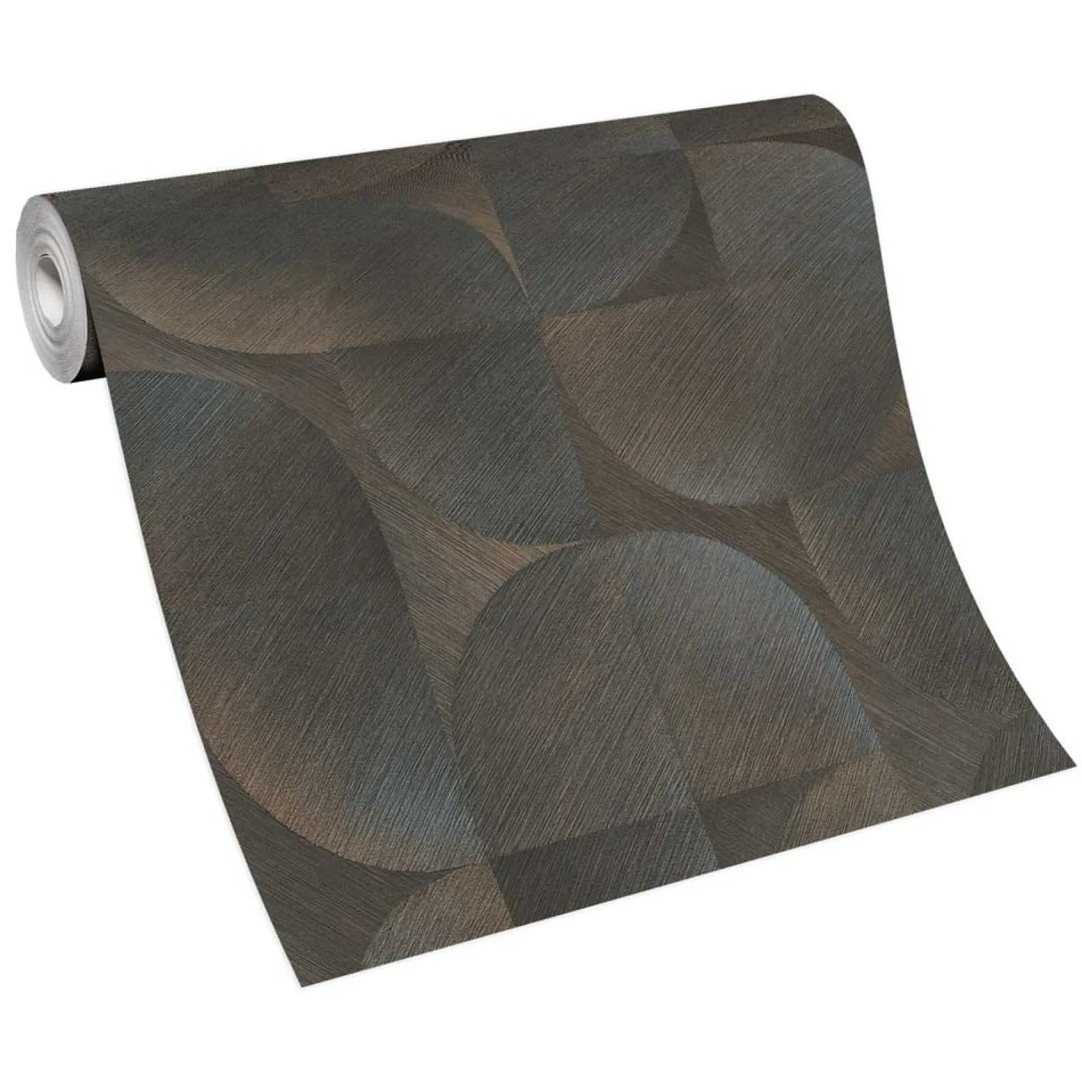 Vliestapete Grafik 3D-Effekt Struktur Schwarz 10392-15