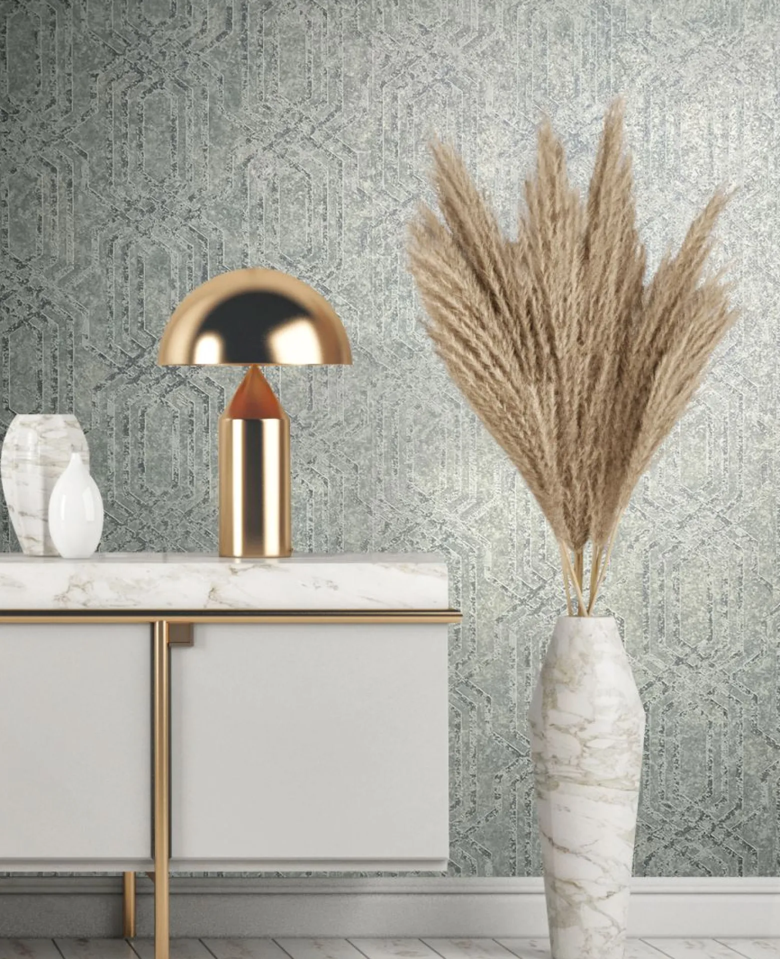 Vliestapete 34040 Grafik Grau Beige Marburg Habitat