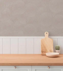 Vliestapete Grafik Kreise Beige Silber Metallic 79093-5