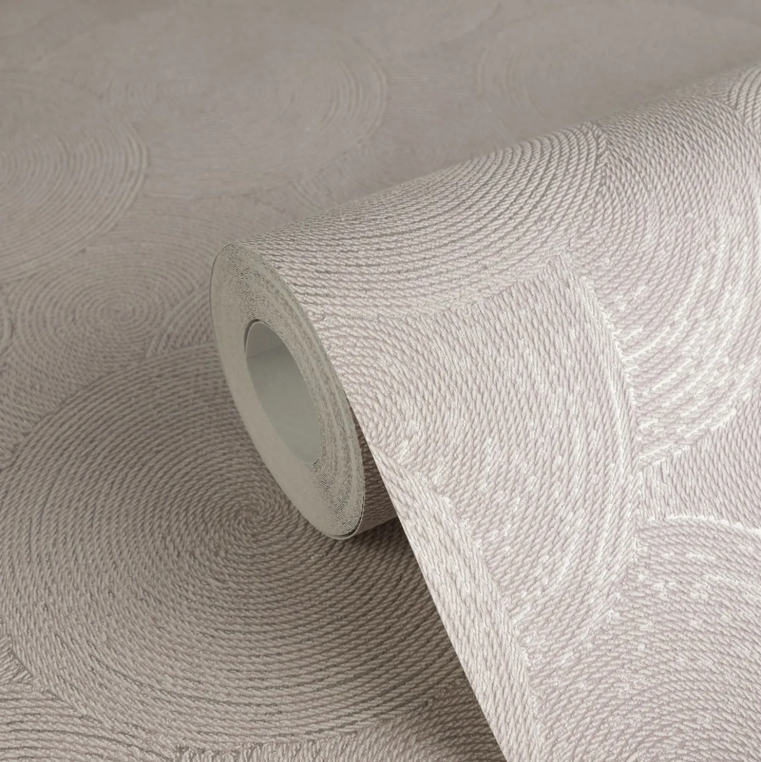 Vliestapete Grafik Kreise Beige Silber Metallic 79093-5