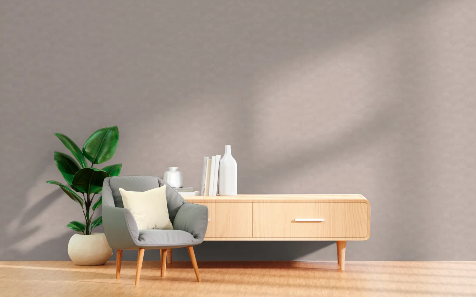 Vliestapete Grafik Kreise Beige Silber Metallic 79093-5