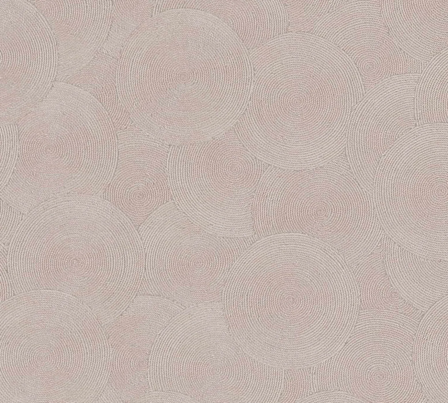 Vliestapete Grafik Kreise Beige Silber Metallic 79093-5