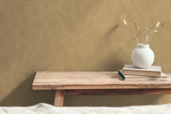 Vliestapete Grafik Kreise Braun Gold Metallic 79093-3