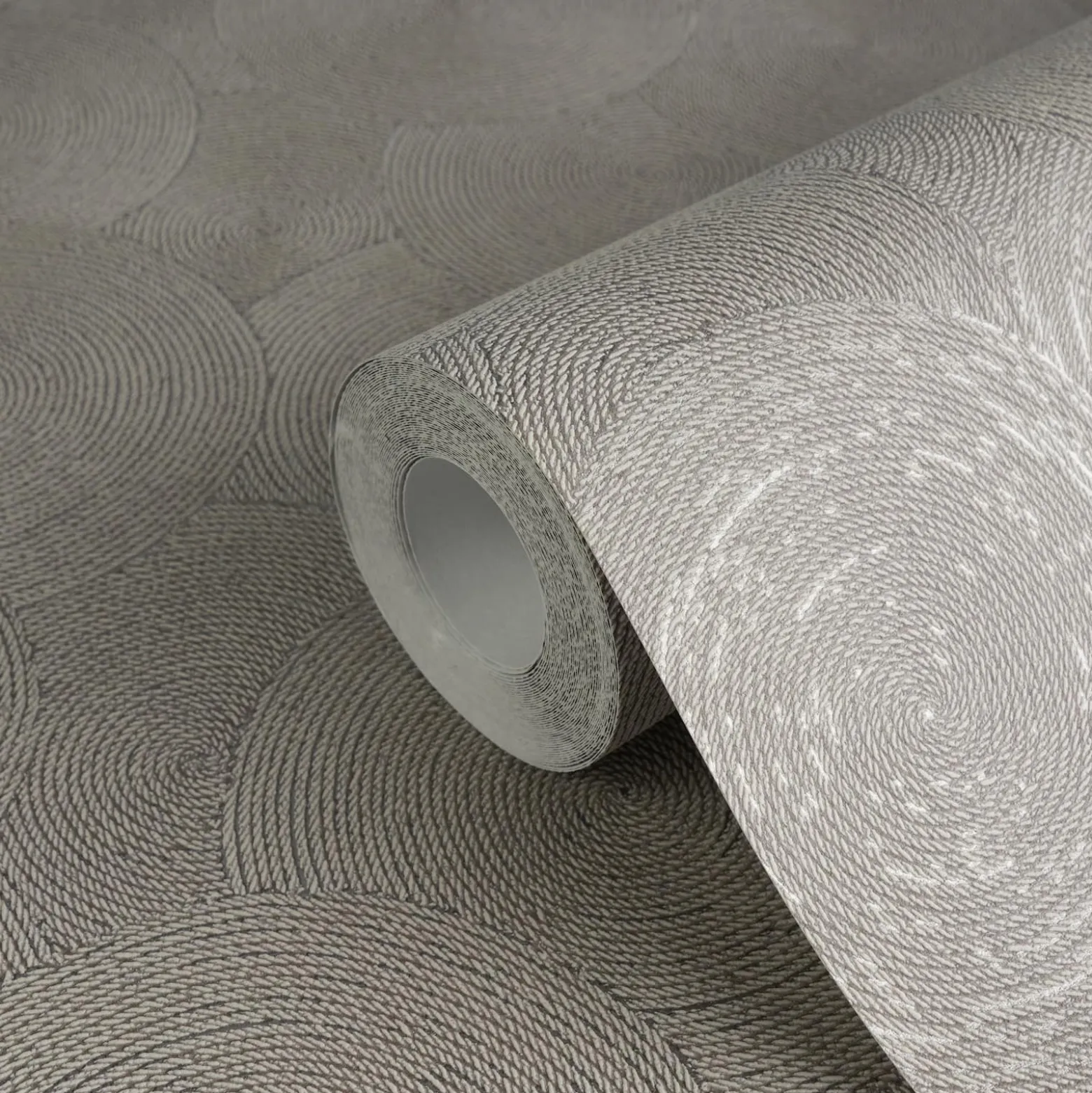 Vliestapete Grafik Kreise Braun Silber Metallic 79093-2
