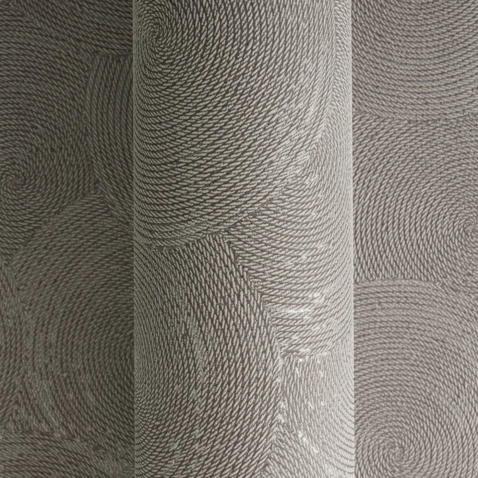 Vliestapete Grafik Kreise Braun Silber Metallic 79093-2